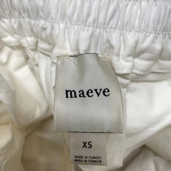 NEW MAEVE Women’s Sybil Poplin Floral Midi Skirt – Ivory/Multicolor – Size XS - Picture 2 of 11